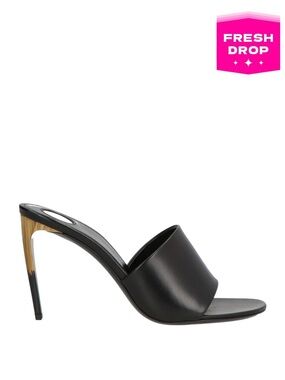 RRP€995 SAINT LAURENT Leather Mule Sandals US6.5 UK3.5 EU36.5 Made in Italy